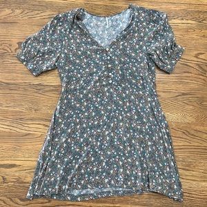 Free People Floral mini dress